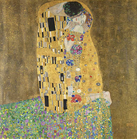 Gustav Klimt, „Der Kuss (Liebespaar)“, 1908/1909 © Belvedere, Wien